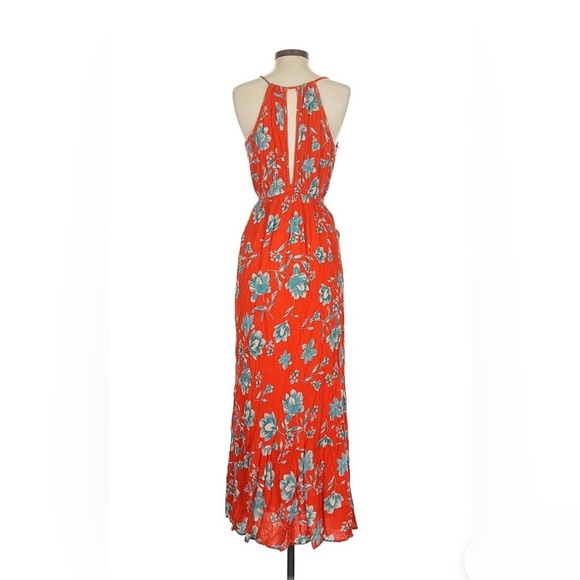 Patrons Of Peace Floral Maxi Dress - Orange and Blue size medium - Picture 13 of 13